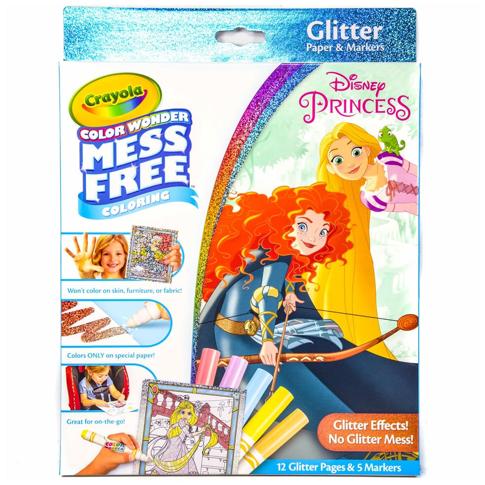 Crayola Color Wonder Glitter Coloring Kit Disney Princess | Samko